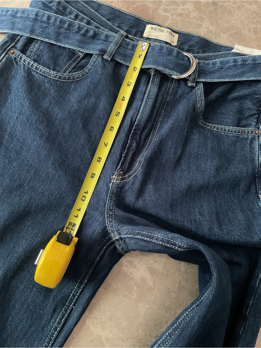 We The Free East Bay Cuffed straight Jeans Sz 28 denim pants - Picture 10 of 16